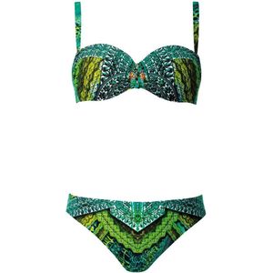 Sunflair - Bikini met afneembare schouderbandjes - Mixed Green - 40B