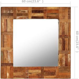 vidaXL-Wandspiegel-60x60-cm-massief-gerecycled-hout