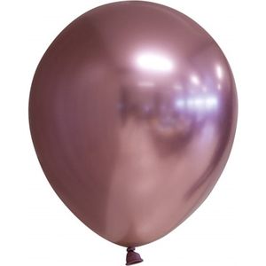 Ballonnen Rosegoud Chroom 30cm | 100 stuks