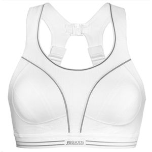 Shock Absorber Ultimate Run Sportbeha Dames - White Silver - Maat 70B