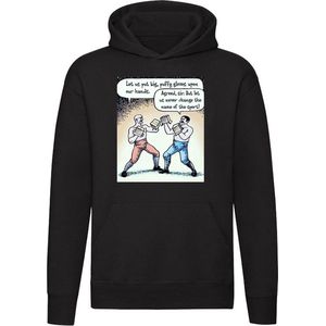 Boks handschoenen, laten we de naam van de sport nooit veranderen Hoodie - boksen - boxing - kickboksen - vechtsport - humor - grappig - unisex - trui - sweater - capuchon