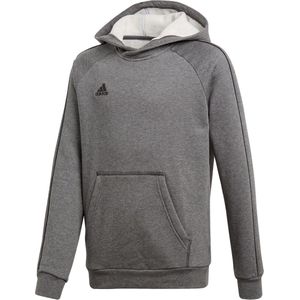 adidas - Core 18 Hoody Youth - Gijze Capuchontrui - 116 - Grijs