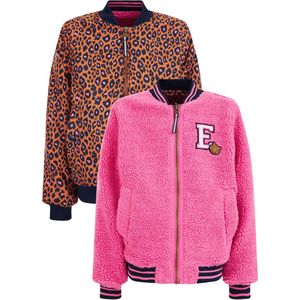 WE Fashion Meisjes reversible bomberjack met dessin