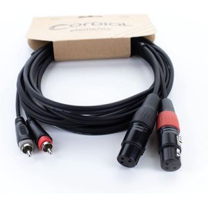 Cordial EU 3 FC Audiokabel 3 m - Audio kabel