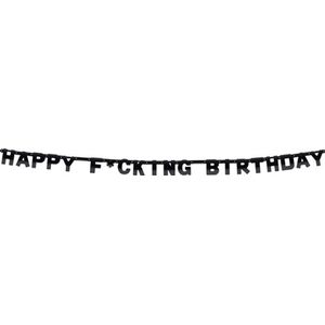 Letterslinger - slinger - Happy F*cking Birthday - Volwassenen