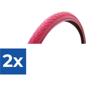 Deli Tire Buitenband SA-206 24 x 1.75 fuchsia refl - Voordeelverpakking 2 stuks