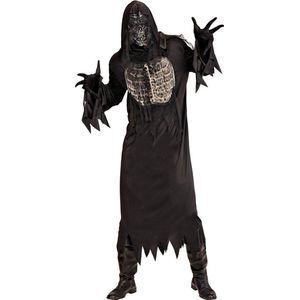 Widmann - Zombie Kostuum - Lijkenetende Mado Geest - Man - Zwart - Small - Halloween - Verkleedkleding