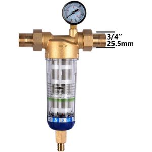 Betaalbare Goederen® Voorfilterzuiveraar - 1/2 - 20 mm - Voorfilter Systeem - Terugspoeling - Roestvrij Staal - Gaas - Filter Water