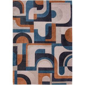 Vloerkleed Louis de Poortere Module Nuance Camel Blue 9196 Vloerkleed - 200x280  -  -  Tapijt -  -