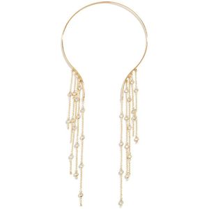 WiseGoods Luxe Sexy Kristallen Dames Ketting - Vintage Kettingen - Sieraden - Cadeau - Design Fashion - Kleding Accessoires - Goud