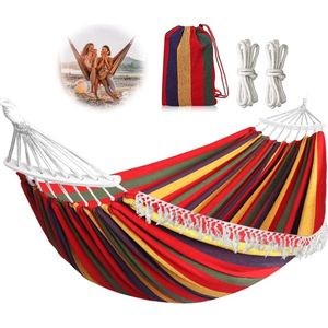outdoor, camping, dubbele hangmat, belastbaar tot 300 kg, ultralicht, met karabijnhaak, touw, draagtas, hangmat, draagbaar, voor tuin en binnen