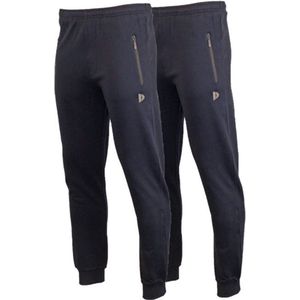 2- Pack Donnay Joggingbroek met elastiek - Sportbroek - Heren - Maat M - Donker blauw