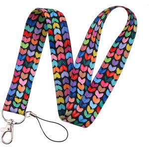 Keycords - stevig keycord hearts - lanyard - sleutelhanger - sleutelkoord - liefde