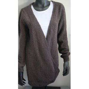 Rue Honoré Wrap Pullover/ Trui - Taupe - Maat S