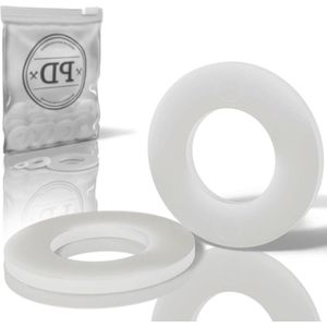Kunststof Sluitringen M20 DIN 125 Form A PA nylon met kleine buitendiameter 50 stuks