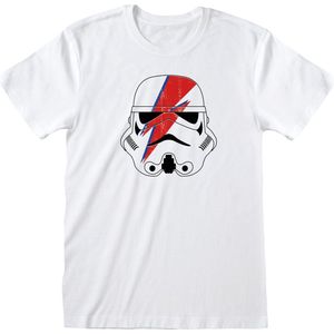Uniseks T-Shirt met Korte Mouwen Star Wars Ziggy Stormtrooper Wit - XL