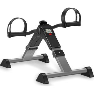 Pedaaltrainer voor onder bureau - Opvouwbare hometrainer voor senioren - LCD-scherm en verstelbare weerstand