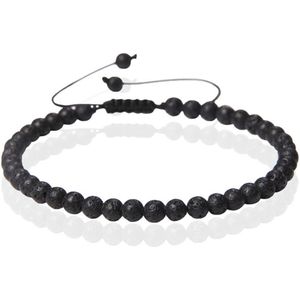 Memphis No.1 Armband - 4mm Lava Stone
