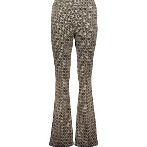 Geisha Broek Broek Met Minimal Print 41552 70 Black/sand Dames Maat - 3XL