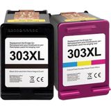 Inktcartridges Geschikt voor HP 303XL | Zwart en Kleur Geschikt voor HP ENVY 6010, 6020, 6022, 6030, HP ENVY Photo 6220, 6222