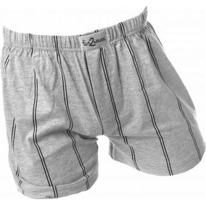 Funderwear / Fun2wear wijde heren boxershort krijtstreep - XXL - Grijs