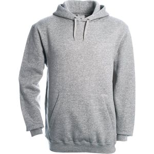 Herenhoodie 'Hooded Sweat' B&C Collectie maat S Heather Grey