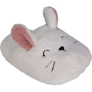 Voetenwarmer pantoffel - voor kinderen - konijn - one size - dieren sloffen