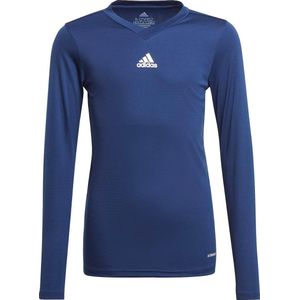 adidas Team Base Longsleeve Junior  Sportshirt - Maat 176  - Unisex - Navy/Wit