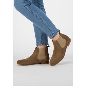 NoGRZ J.Zocher Dames - Suede leren Chelsea boot - Enkellaarsjes - Bruin Leer - Maat 36