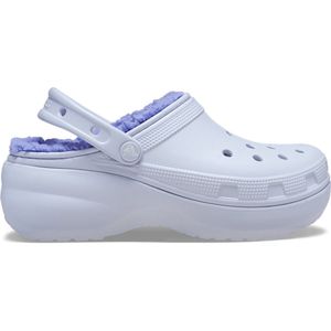 Crocs Classic Platform Lined Clog W - Volwassenen - Clogs - Lichtblauw - Maat 39/40