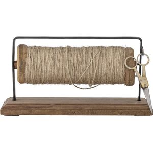 Bloomingville - Barni Spoel met jute en schaar - Bruin - Hout