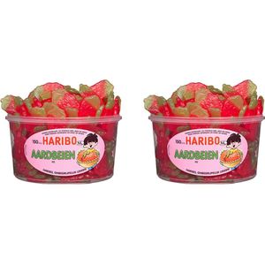 Haribo Aardbeien snoep - 150 stuks - 1350g x 2