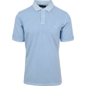Marc O'Polo - Poloshirt Faded Lichtblauw - Modern-fit - Heren Poloshirt Maat L