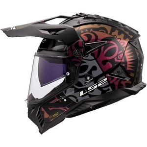 LS2 MX702 Pioneer II helm Rangi zwart XS