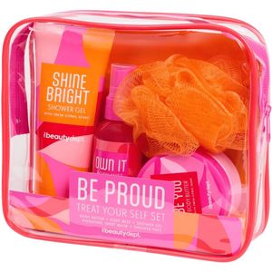 Beaty Dept dames giftset - verzorgingsset Be Proud - Vrouwen rituals geschenkset in toilettas met zeep, lotion en badgel - moederdag - cadeau