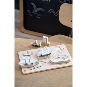 Sebra - Houten Vormenpuzzel Seven Seas - Puzzels