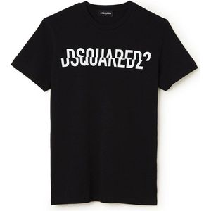 Dsquared2 T-shirt met logoprint - Zwart - Maat 140