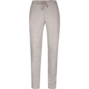 Suitable - Pantalon Jersey Zandkleur Ruit - Heren - Maat 50 - Slim-fit