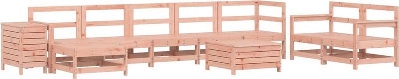 vidaXL - 10-delige - Loungeset - massief - douglas - vurenhout