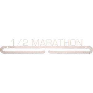 1/2 marathon Medaillehanger RVS (35cm breed) - Nederlands product - incl. cadeauverpakking - sport cadeau - topkado- medalhanger - medailles - medalhanger - courir