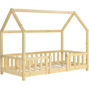 Kinderbed Phillipa - Met valbeveiliging - 80x160 cm - Hout - Voor meisjes - Voor jongens - Voor kinderen