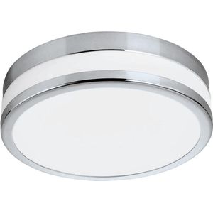 EGLO Batholino Led Palermo - Wand/Plafondlamp - 1 Lichts - Ø225mm. - Chroom - Wit Gelakt