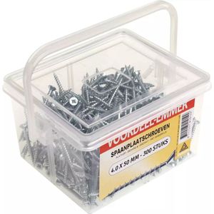 Deltafix Spaanplaatschroeven - 4.0 x 50 mm - Volledig draad - Torx 20 - 300 stuks