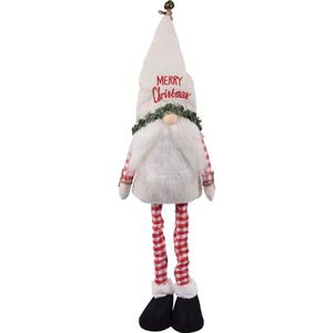 Gnome Staand 100 cm en laag naar 75 cm - Kerst Kabouter Puntmuts - Kabouters - Kerstman | Dwerg | Staand Puntmuts | Kerst zittende kabouter Gevuld met pluche | stabiele Gnome