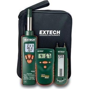 Extech MO280KW - waterschade restoratie kit - MO280 vochtmeter - MO210 vochtmeter -RH490 hygrometer en thermometer