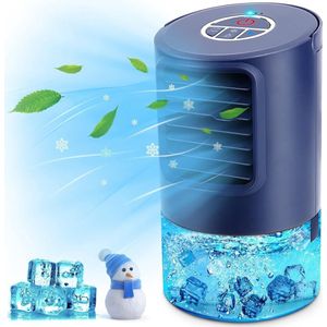 4-in-1 Mini Air Cooler with Humidifier for Silent Home Cooling