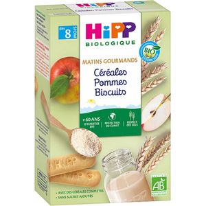 HiPP Matins Gourmands Céréales Pommes Biscuits van 8 Maanden Biologisch 250 g