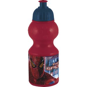 Marvel Spiderman Plastiek waterfles 350 ml - Schoolbeker - drinkfles