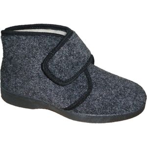 Pantoffel Klitband Scheerwol gevoerd 205L - Zwart - 46