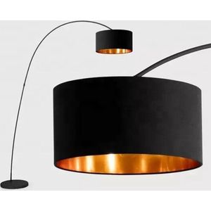 Groenovatie Foix Design Booglamp Vloerlamp - E27 Fitting - Metaal - Zwart Goud - 150 x 220 cm